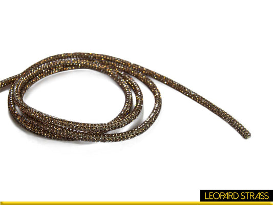 Rhinestone Embellished Rope / Cord : Topaz LT